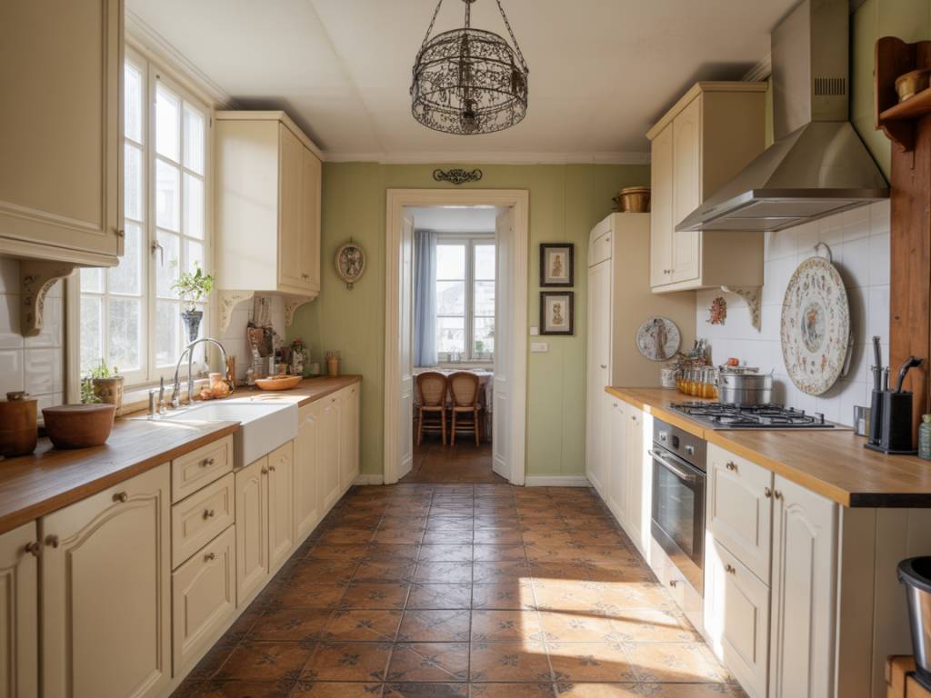 Rénover une cuisine avec un sol en tomettes : charme et tradition