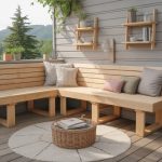Comment fabriquer une banquette bois extérieur résistante et design