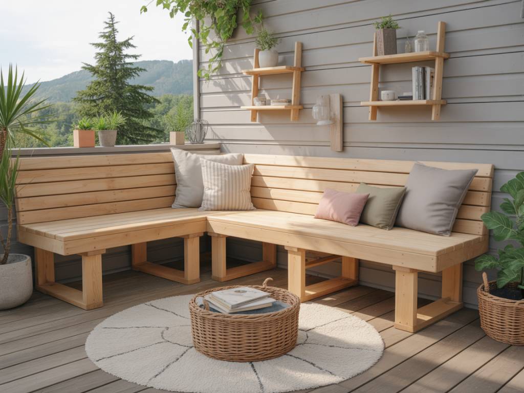 Comment fabriquer une banquette bois extérieur résistante et design
