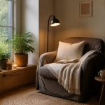 Créer un coin lecture cocooning près d’une fenêtre : idées déco, éclairage et matériaux durables